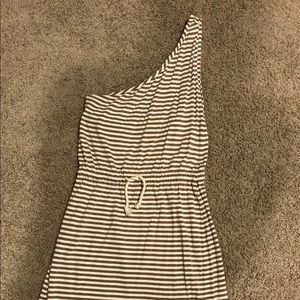 One Shoulder Cotton Dress Or Cover Up